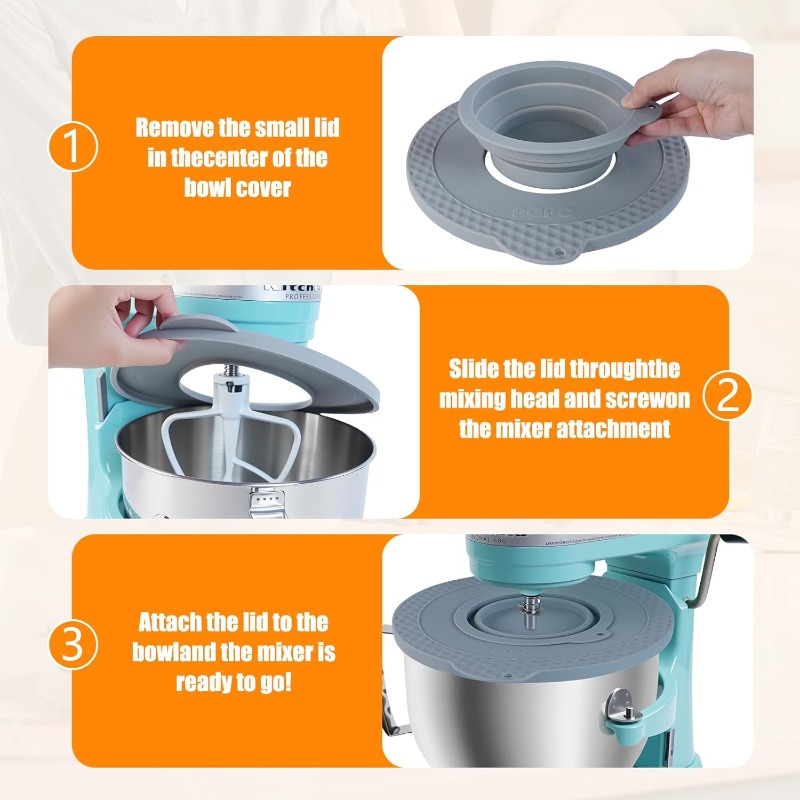 Silicone Mixer Bowl Cover Comp - Kitchen Appliances Small บทวิจารณ์และราคา