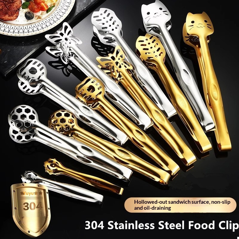 Stainless Steel Food Tongs Foo - Kitchen Appliances Small บทวิจารณ์และราคา
