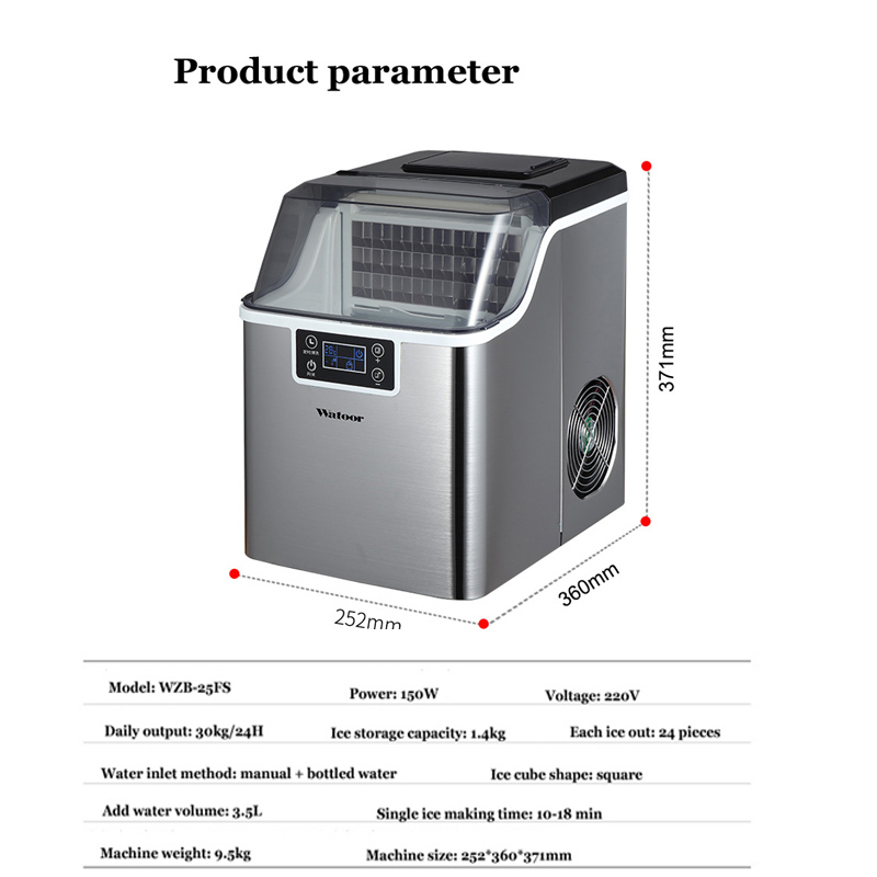 PBOBP Ice Cube Maker 30KG Wate - Kitchen Appliances Commercial บทวิจารณ์และราคา