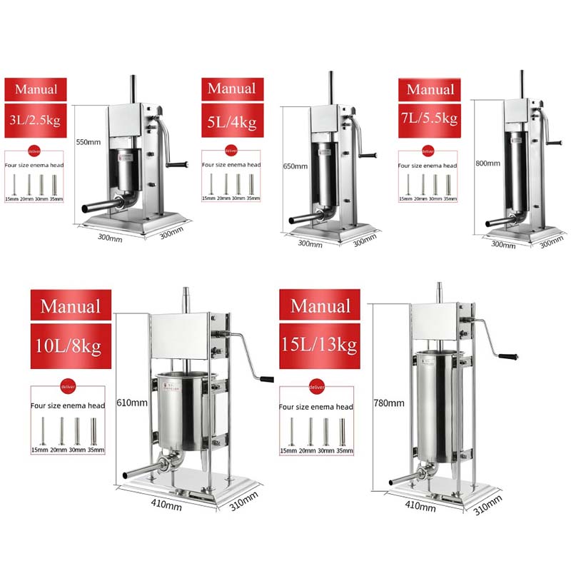 Manual Sausage Stuffer Filler  - Kitchen Appliances Commercial บทวิจารณ์และราคา