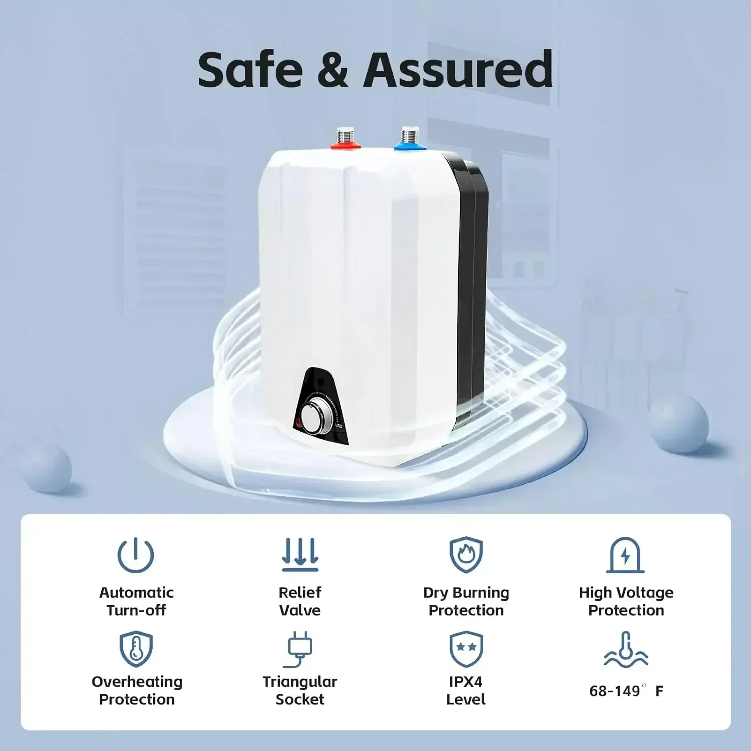 110V 1500W Instant Mini Hot Wa - Kitchen Appliances Small บทวิจารณ์และราคา