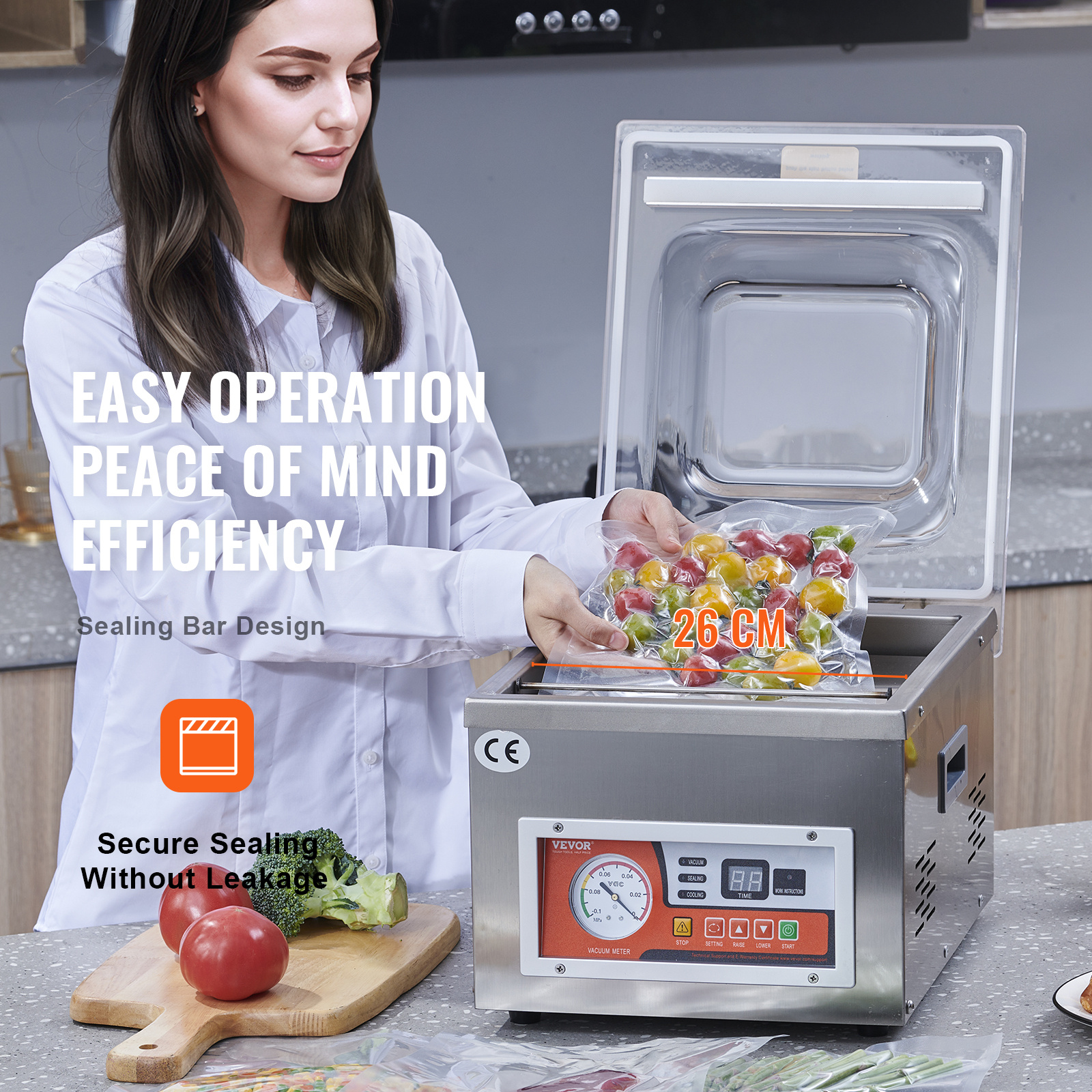 Vacuum Sealer Machine with 6.5 - Kitchen Appliances Small บทวิจารณ์และราคา